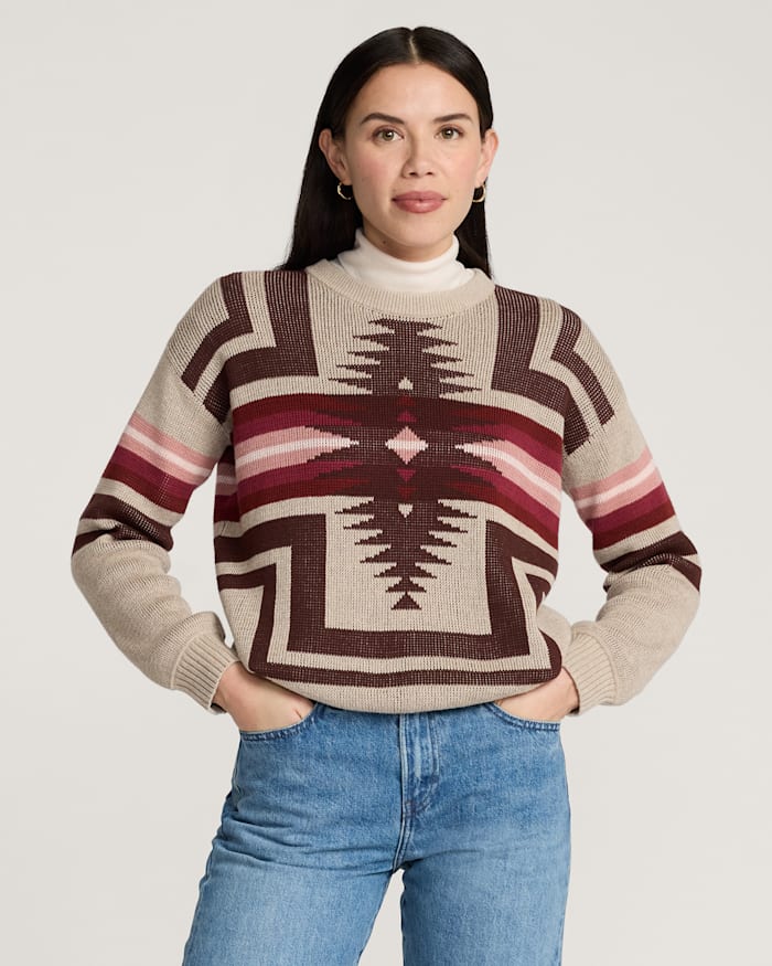 Shop Heritage Women's Harding Cotton Chamois Half-Zip Pullover | Pendleton